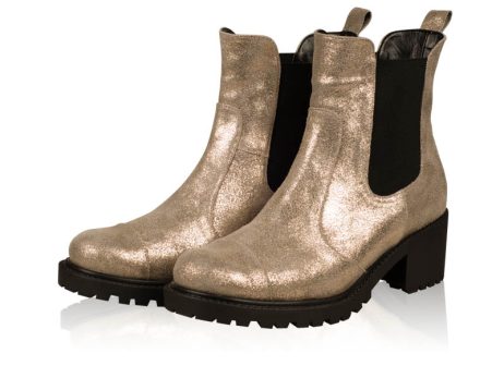 Ghete dama piele Vena M2 gold - imagine 4