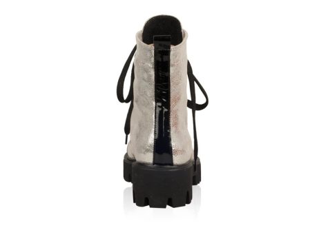 Bocanci dama piele Pony M27 silver - imagine 4