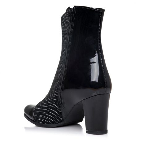 Botine dama din piele Dots W4 - imagine 3