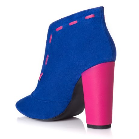 Botine dama din piele decupate Modern - imagine 4