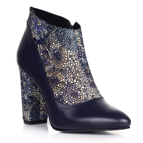 Botine dama din piele Mozaic K7 - imagine 4
