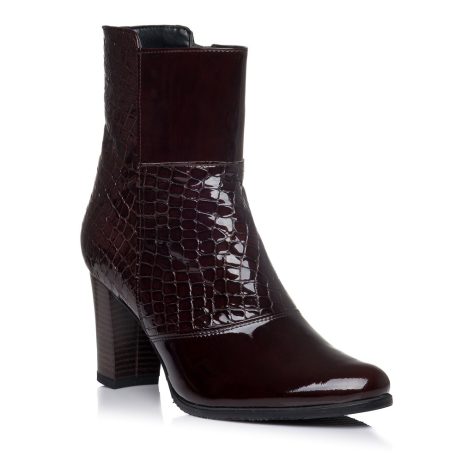 Botine dama din piele Croco W3 - imagine 2