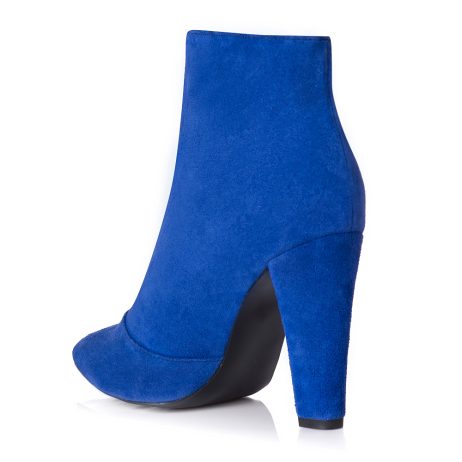 Botine dama din piele intoarsa Chic cu fermoar K6 - imagine 5