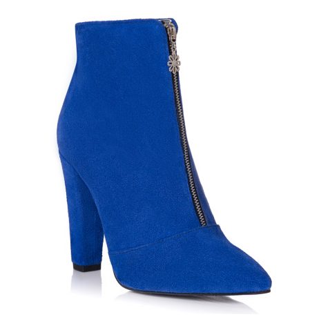 Botine dama din piele intoarsa Chic cu fermoar K6 - imagine 3