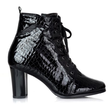 botine piele naturala tip crocodil