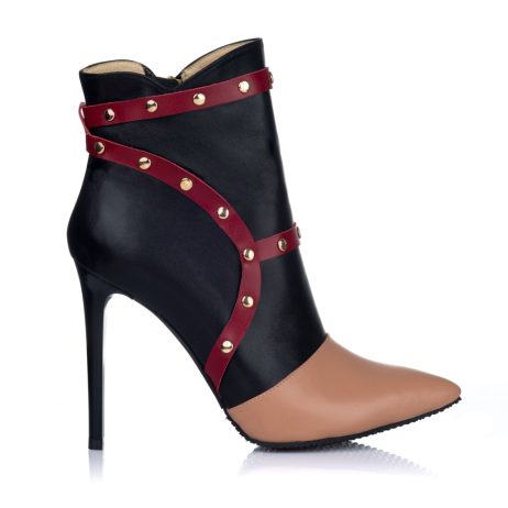 Botine dama stiletto din piele Wild R4n - imagine 4