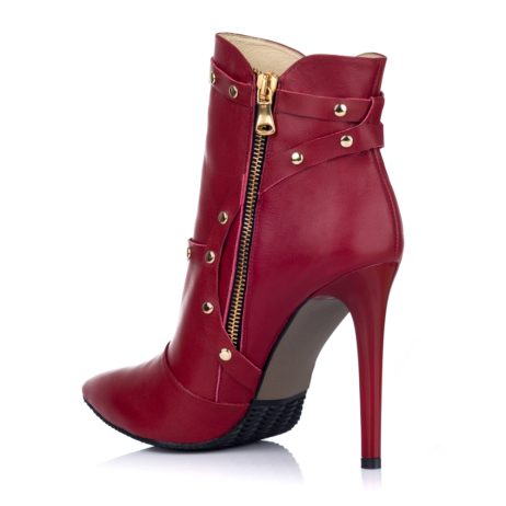 Botine dama stiletto din piele Wild R4r - imagine 2