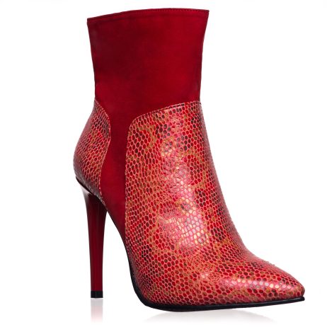 botine stiletto botine toc cui botine elegante rosii