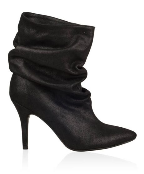 botine piele fronsate botine toc cui