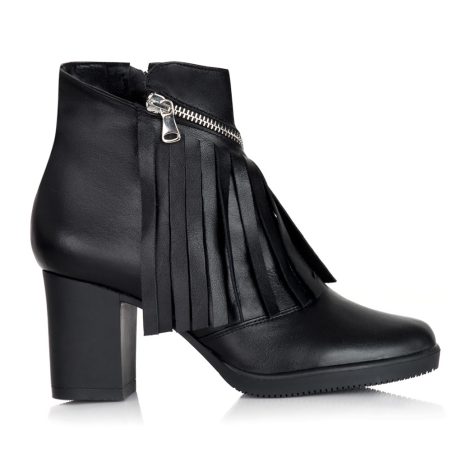 botine dama cu franjuri si fermoar