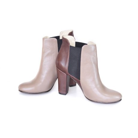 Botine dama din piele Suet C1m - imagine 3