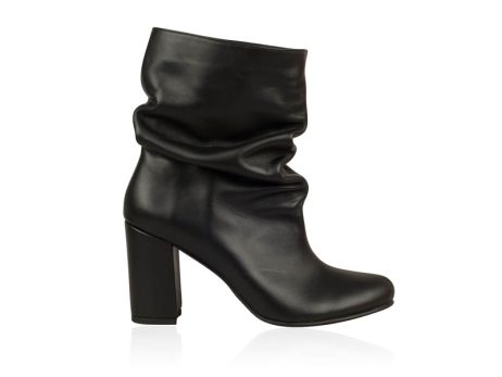 Botine dama fronsate din piele Simple M59 - imagine 6