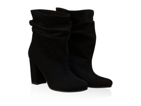 Botine dama fronsate din piele Simple M59 - imagine 4