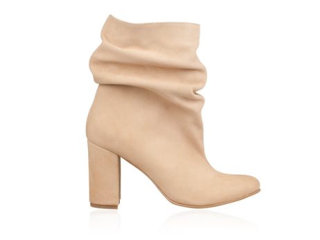 botine piele fronsate botine dama piele intoarsa