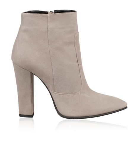 botine dama botine piele naturala gri