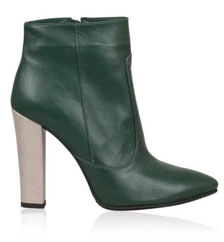 botine dama botine piele naturala si toc colorat