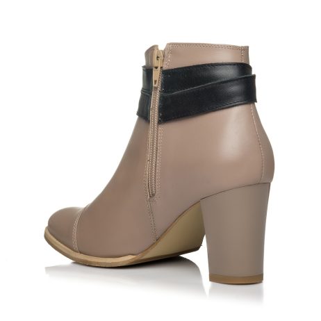 Botine dama din piele Strap W2c - imagine 3