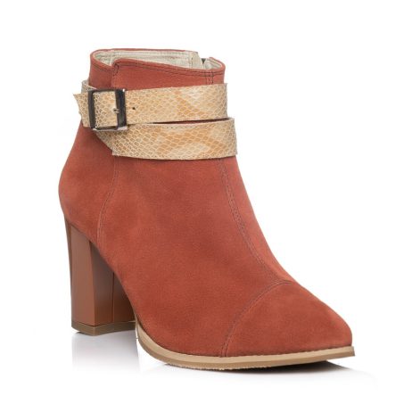 Botine dama din piele Strap W2m - imagine 3