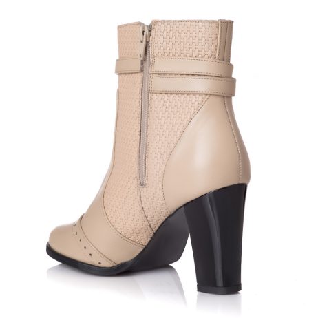 Botine dama din piele Tey B6 - imagine 5