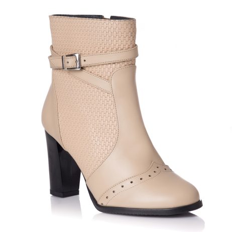 Botine dama din piele Tey B6 - imagine 2