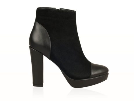 botine dama cu platforma si toc botine comode botine piele naturala