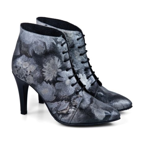 Botine dama din piele Galant floral C5 - imagine 5