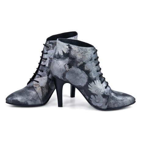 Botine dama din piele Galant floral C5 - imagine 6