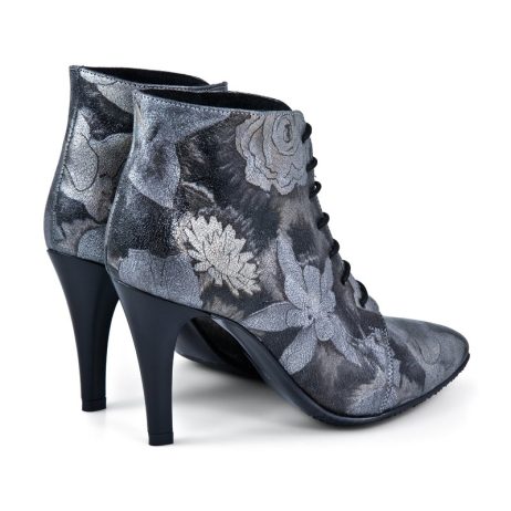 Botine dama din piele Galant floral C5 - imagine 4