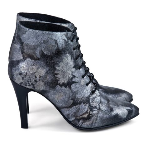 botine cu siret botine dama toc cui botine imprimeu floral
