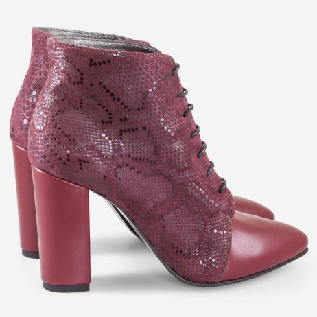 Botine dama din piele Afi C11r - imagine 3