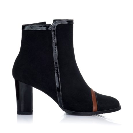botine femei piele intoarsa chic