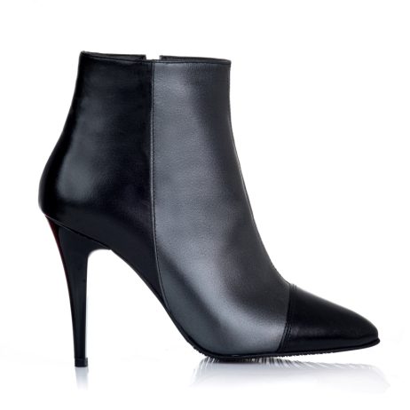 botine stiletto cu toc cui piele naturala