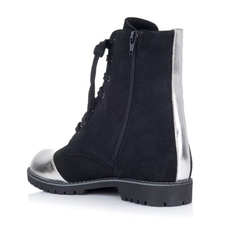 Bocanci dama piele cu varf colorat W24 - imagine 3