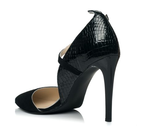 Pantofi stiletto dama de piele Lara E14n 37.5 si 38 PE STOC - imagine 3