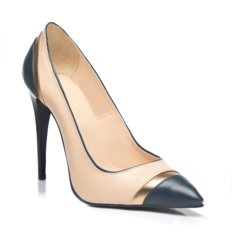 Pantofi stiletto dama de piele H1n - imagine 3