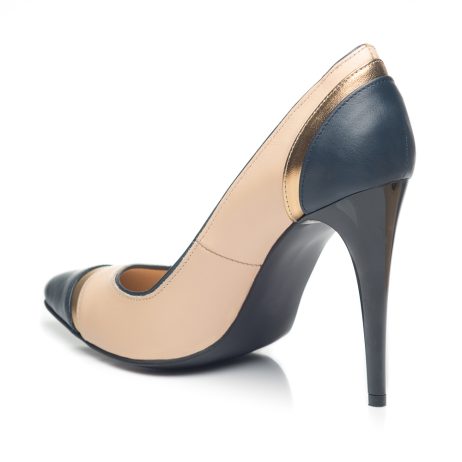 Pantofi stiletto dama de piele H1n - imagine 2