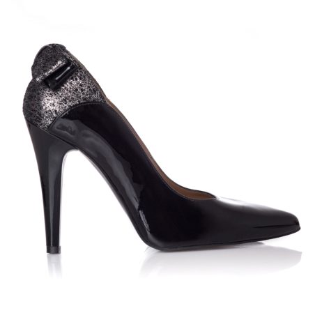 pantofi dama piele lacuita pantofi cu fundita pantofi toc subtire