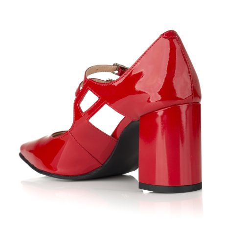 Pantofi dama de piele lacuita Enia E40 - imagine 3