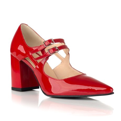 Pantofi dama de piele lacuita Enia E40 - imagine 2