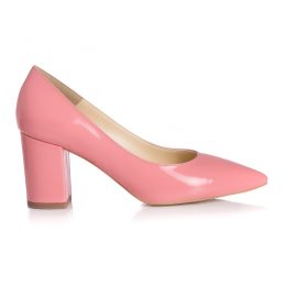 pantofi piele lac pantofi la comanda pantofi roz pudra