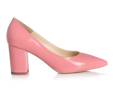pantofi piele lac pantofi la comanda pantofi roz pudra
