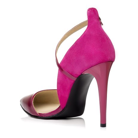 Pantofi stiletto dama de piele Lara E14cy - imagine 3