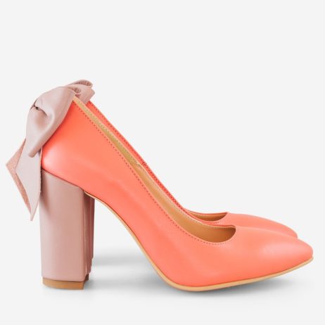 pantofi la comanda incaltaminte dama la comanda pantofi piele naturala toc colorat