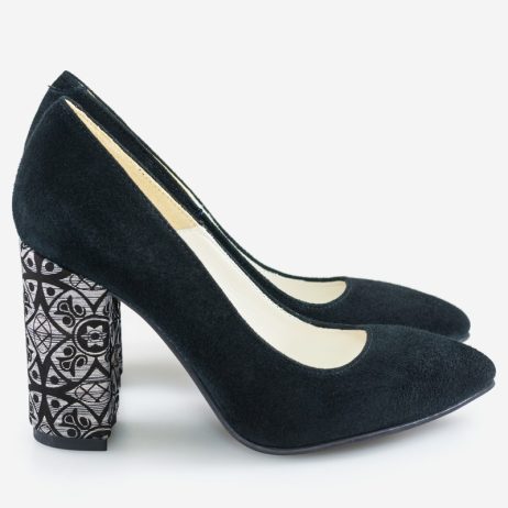 Pantofi dama de piele intoarsa C17n - imagine 5