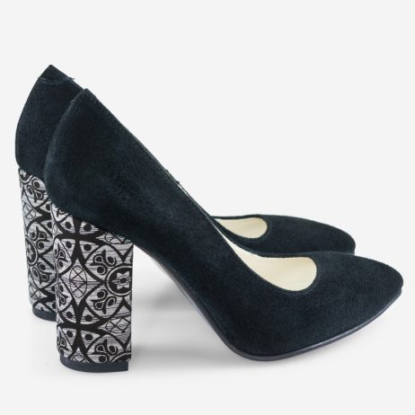 Pantofi dama de piele intoarsa C17n - imagine 4