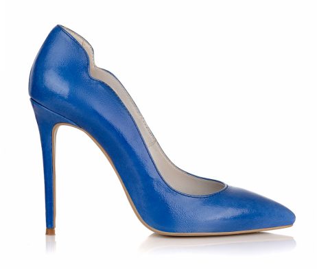 pantofi stiletto pantofi la comanda incaltaminte dama piele naturala pantofi albastru electric