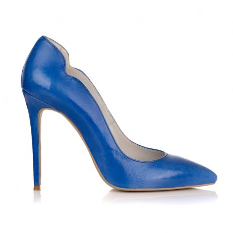 pantofi stiletto pantofi la comanda incaltaminte dama piele naturala pantofi albastru electric
