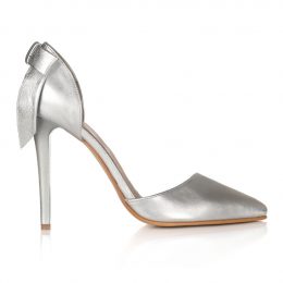 pantofi stiletto decupati pantofi eleganti pantofi argintiu