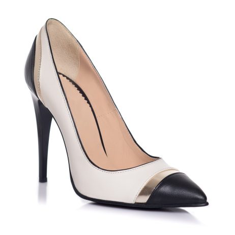 Pantofi stiletto dama de piele H1a - imagine 2
