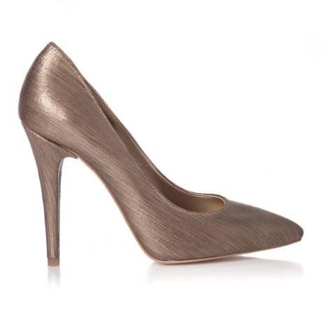pantofi stiletto aurii pantofi dama bronz pantofi la comanda